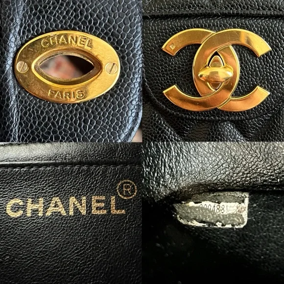 ❌SOLD-payment plan❌ Chanel Classic Vintage Jumbo Caviar Single Flap Bag - Picture 11 of 11